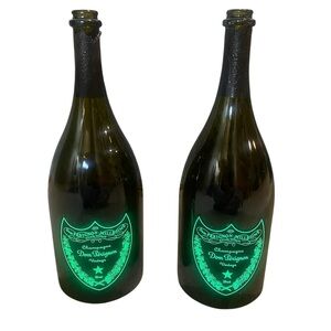 2 Empty Dom Perignon Vintage Brut Luminous Edition 1.5L